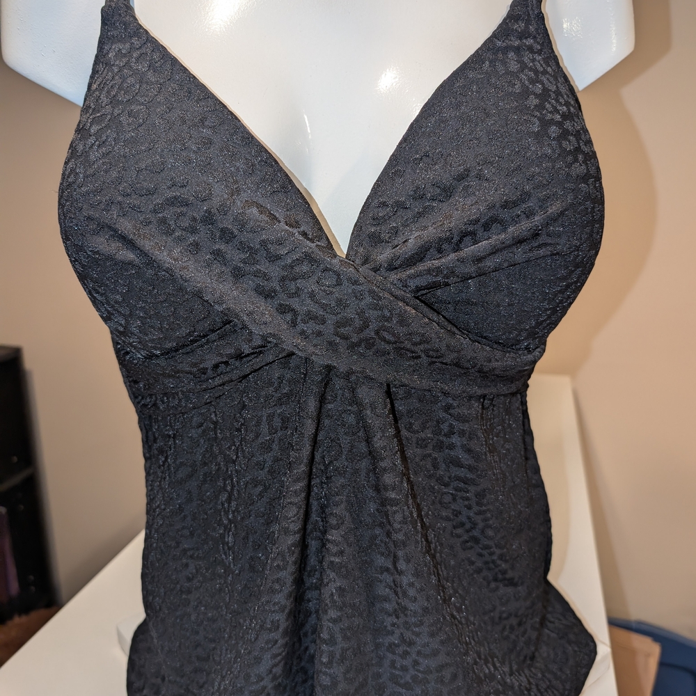 Elegant Black Women's Swim Top